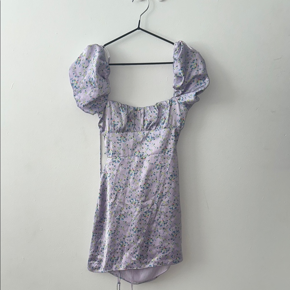 Zara Lavender Floral Dress